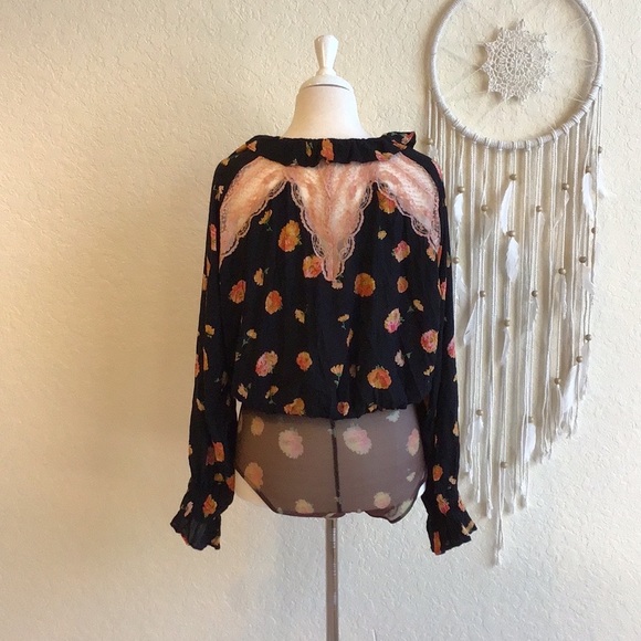Intimately by Free People Poppy Printed Bodysuit NWOT Size M - Picture 4 of 9